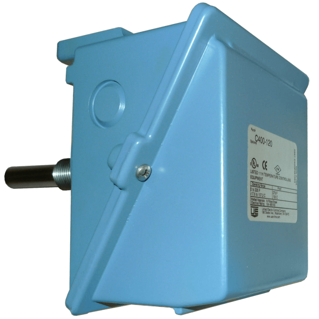 United Electric Temperature Switch, 400 Series Type C400 Models 120 & 121